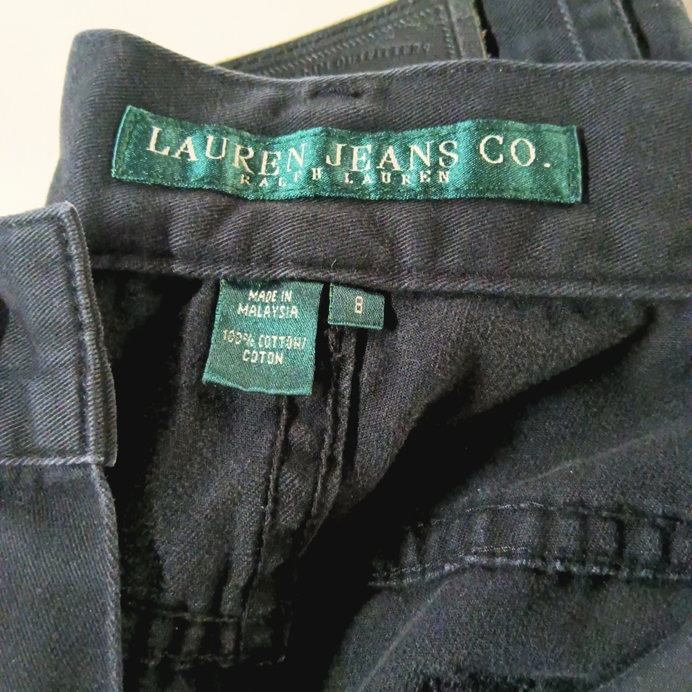 Lauren Ralph Lauren Cropped Pants Black 8